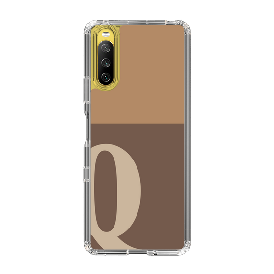 Slim Protection Case［ Original - initial two tone - Q brown ］