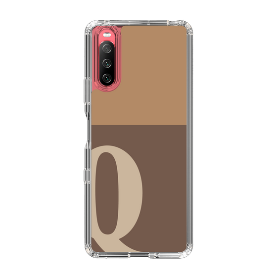 Slim Protection Case［ Original - initial two tone - Q brown ］