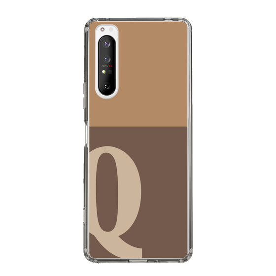 Slim Protection Case［ Original - initial two tone - Q brown ］