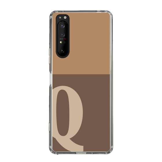 Slim Protection Case［ Original - initial two tone - Q brown ］