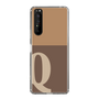 Slim Protection Case［ Original - initial two tone - Q brown ］