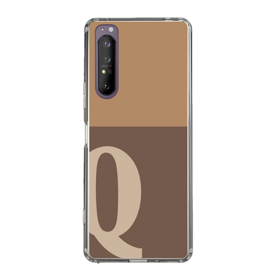Slim Protection Case［ Original - initial two tone - Q brown ］
