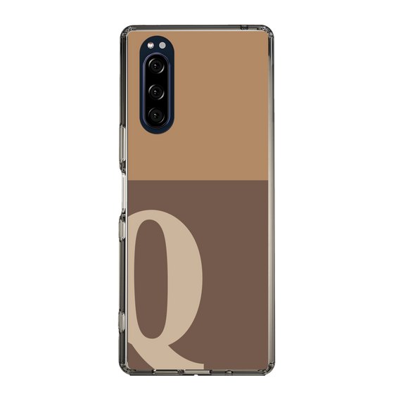 Slim Protection Case［ Original - initial two tone - Q brown ］