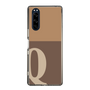 Slim Protection Case［ Original - initial two tone - Q brown ］