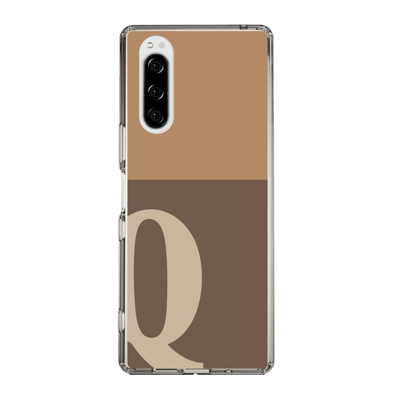 Slim Protection Case［ Original - initial two tone - Q brown ］