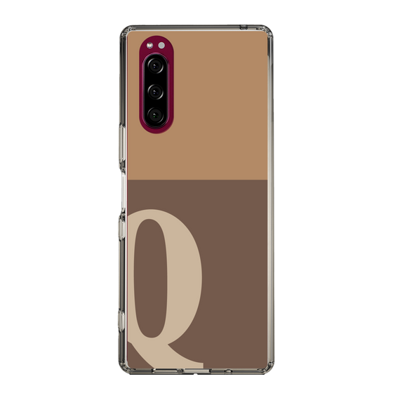 Slim Protection Case［ Original - initial two tone - Q brown ］