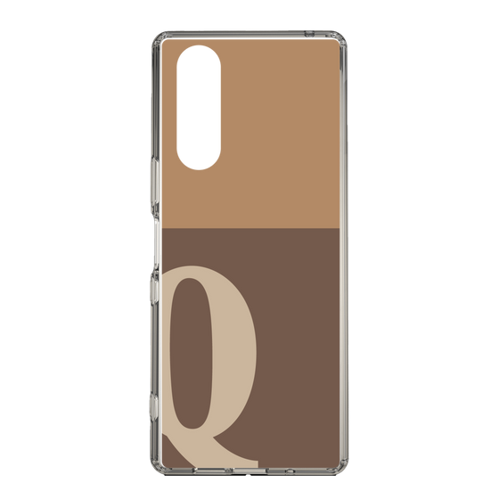 Slim Protection Case［ Original - initial two tone - Q brown ］