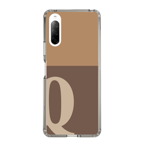 Slim Protection Case［ Original - initial two tone - Q brown ］