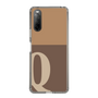 Slim Protection Case［ Original - initial two tone - Q brown ］