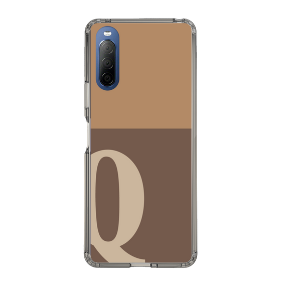 Slim Protection Case［ Original - initial two tone - Q brown ］