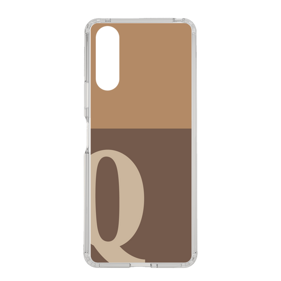 Slim Protection Case［ Original - initial two tone - Q brown ］