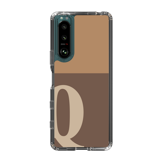 Slim Protection Case［ Original - initial two tone - Q brown ］