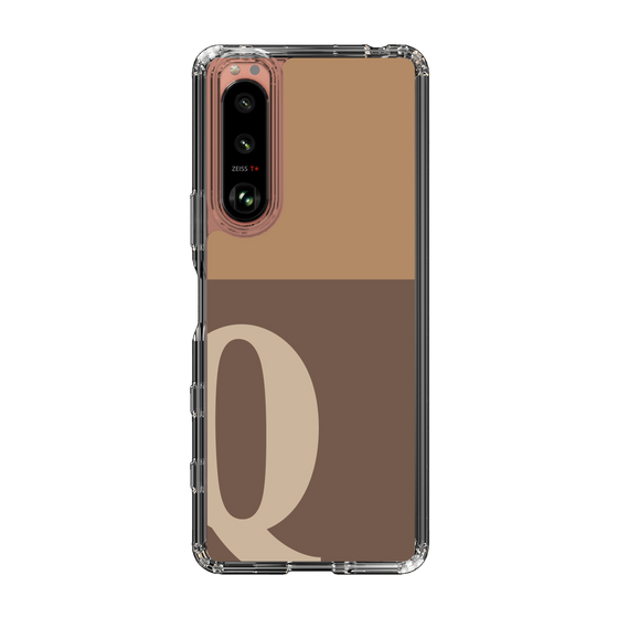 Slim Protection Case［ Original - initial two tone - Q brown ］