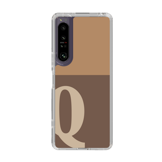 Slim Protection Case［ Original - initial two tone - Q brown ］