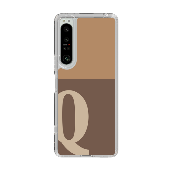 Slim Protection Case［ Original - initial two tone - Q brown ］