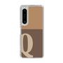 Slim Protection Case［ Original - initial two tone - Q brown ］