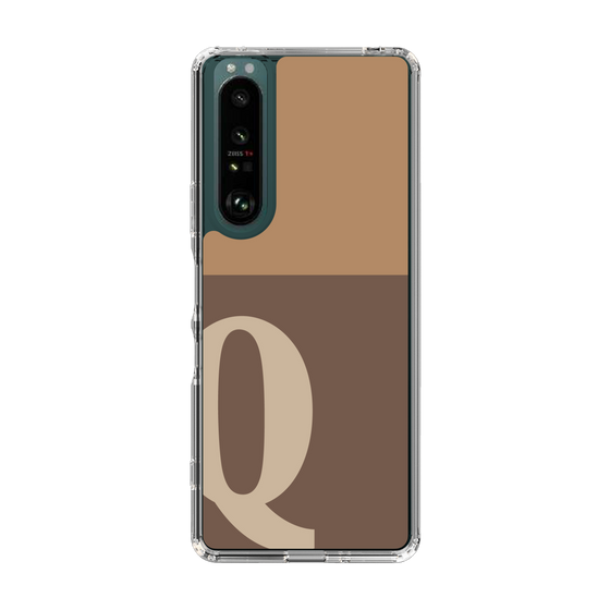 Slim Protection Case［ Original - initial two tone - Q brown ］