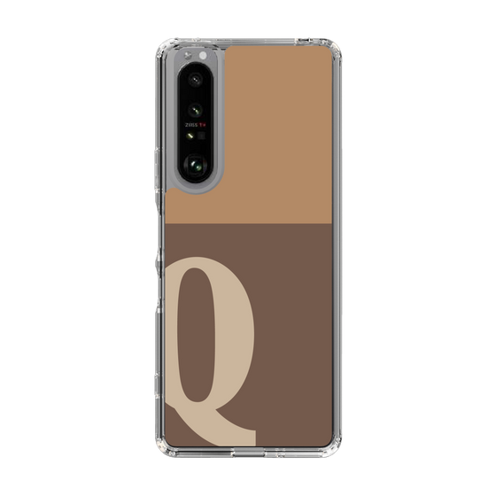 Slim Protection Case［ Original - initial two tone - Q brown ］