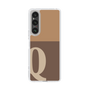 Slim Protection Case［ Original - initial two tone - Q brown ］