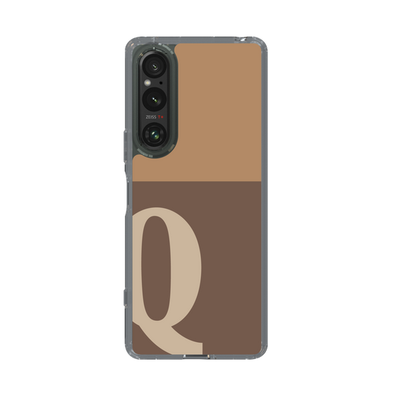 Slim Protection Case［ Original - initial two tone - Q brown ］