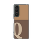 Slim Protection Case［ Original - initial two tone - Q brown ］