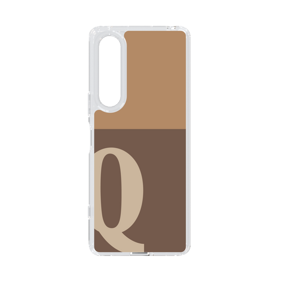 Slim Protection Case［ Original - initial two tone - Q brown ］