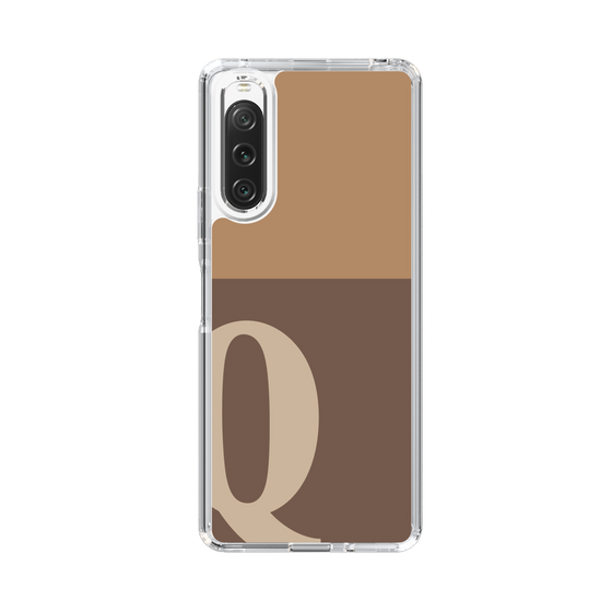 Slim Protection Case［ Original - initial two tone - Q brown ］
