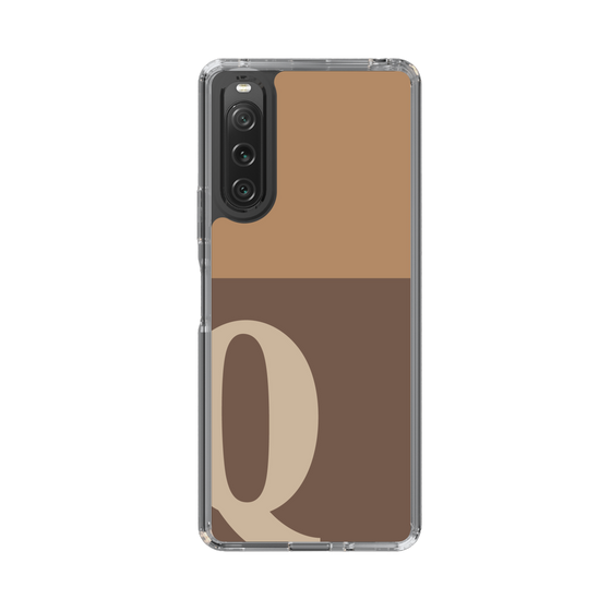 Slim Protection Case［ Original - initial two tone - Q brown ］