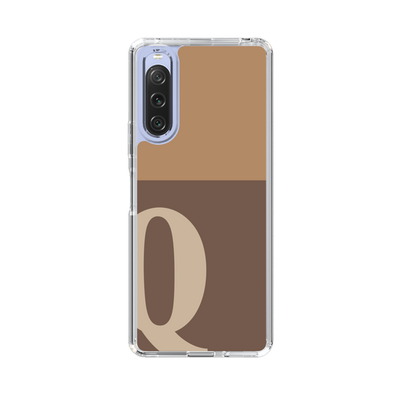 Slim Protection Case［ Original - initial two tone - Q brown ］