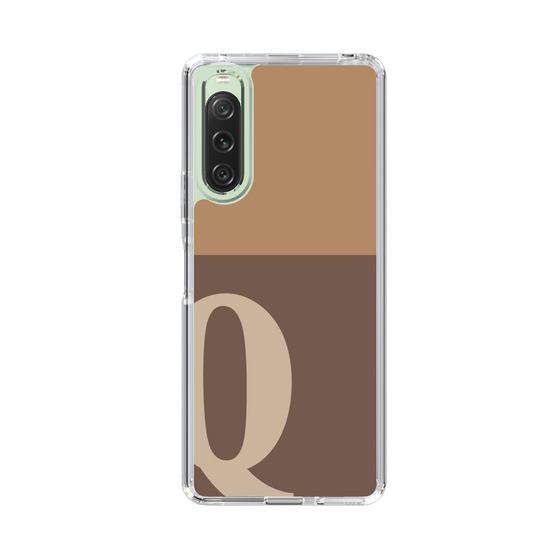 Slim Protection Case［ Original - initial two tone - Q brown ］