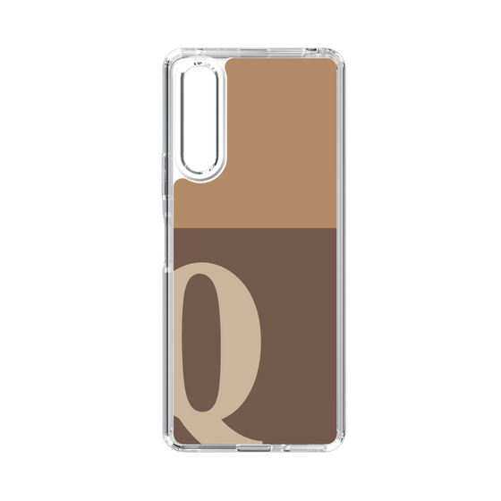 Slim Protection Case［ Original - initial two tone - Q brown ］