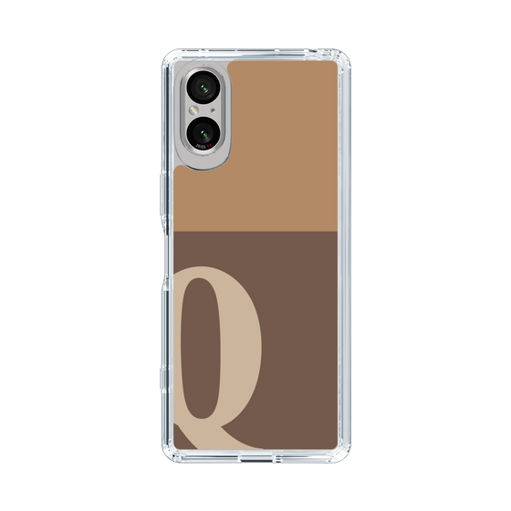 Slim Protection Case［ Original - initial two tone - Q brown ］
