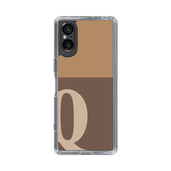 Slim Protection Case［ Original - initial two tone - Q brown ］