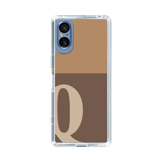 Slim Protection Case［ Original - initial two tone - Q brown ］