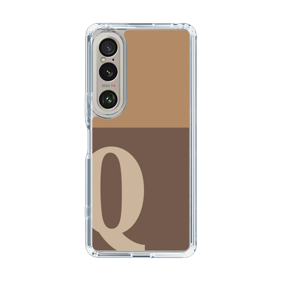 Slim Protection Case［ Original - initial two tone - Q brown ］