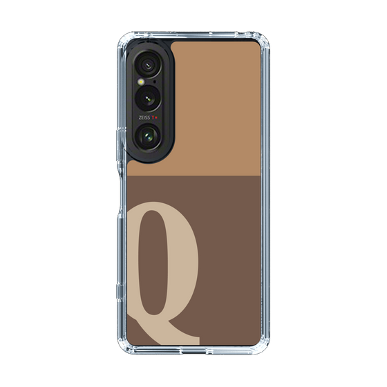 Slim Protection Case［ Original - initial two tone - Q brown ］