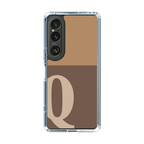 Slim Protection Case［ Original - initial two tone - Q brown ］