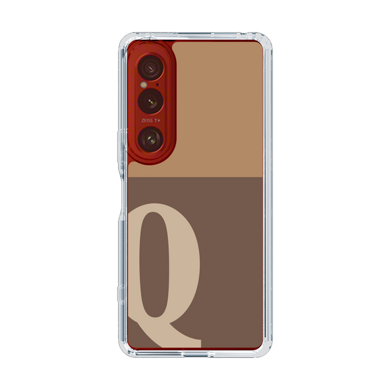 Slim Protection Case［ Original - initial two tone - Q brown ］