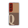 Slim Protection Case［ Original - initial two tone - Q brown ］