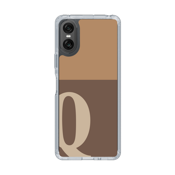 Slim Protection Case［ Original - initial two tone - Q brown ］
