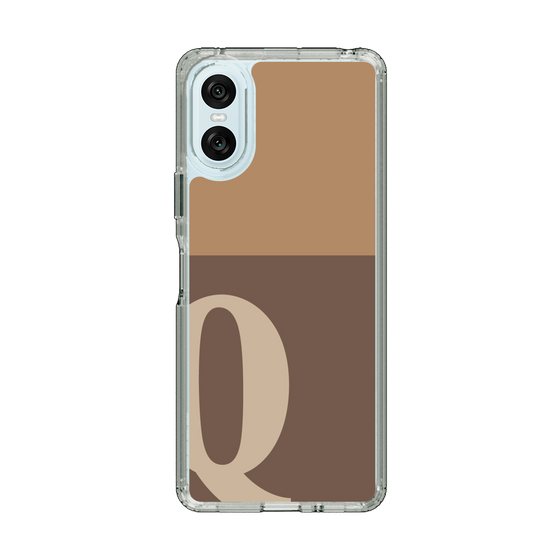 Slim Protection Case［ Original - initial two tone - Q brown ］