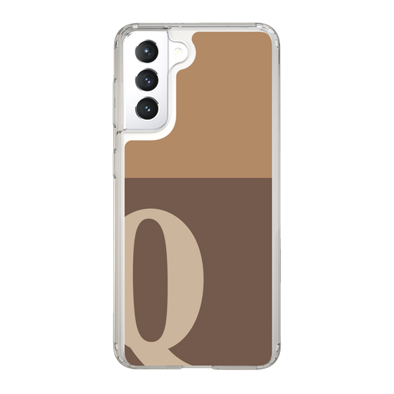 Slim Protection Case［ Original - initial two tone - Q brown ］