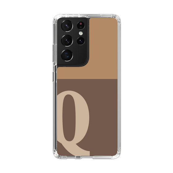 Slim Protection Case［ Original - initial two tone - Q brown ］