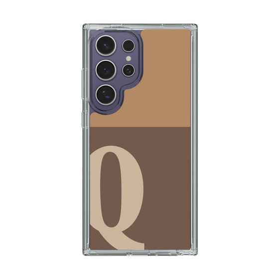 Slim Protection Case［ Original - initial two tone - Q brown ］
