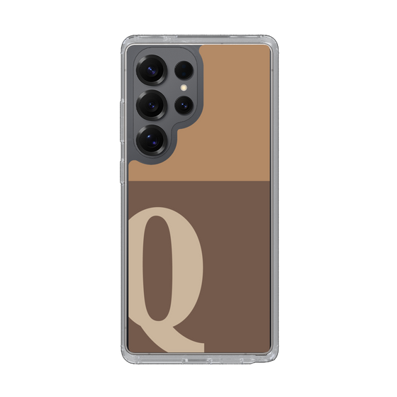 Slim Protection Case［ Original - initial two tone - Q brown ］