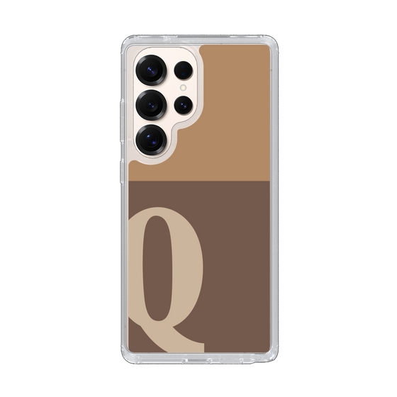 Slim Protection Case［ Original - initial two tone - Q brown ］