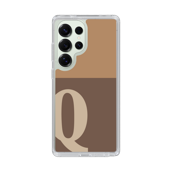 Slim Protection Case［ Original - initial two tone - Q brown ］
