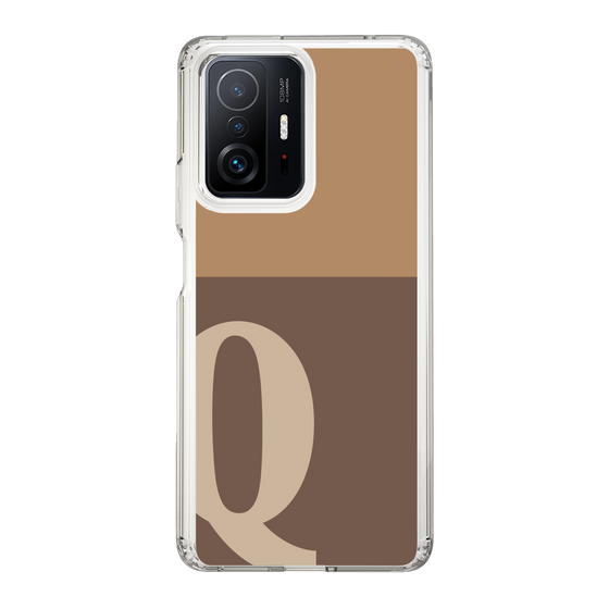 Slim Protection Case［ Original - initial two tone - Q brown ］