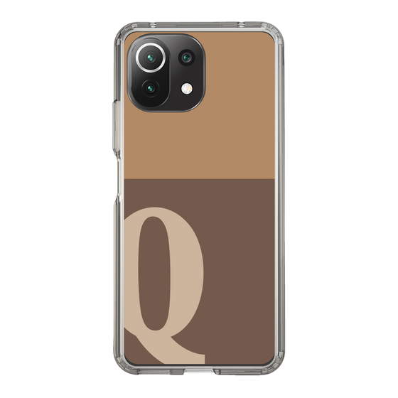 Slim Protection Case［ Original - initial two tone - Q brown ］