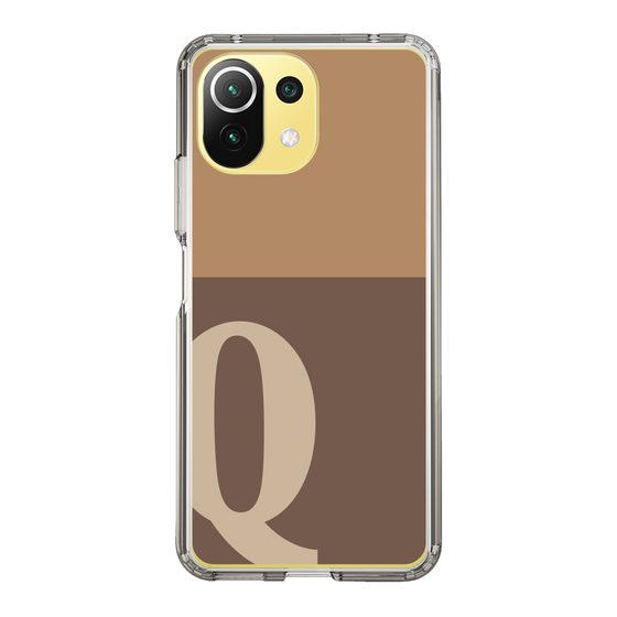 Slim Protection Case［ Original - initial two tone - Q brown ］